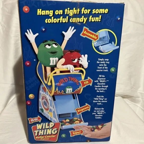 M&M's Wild Thing Roller Coaster Candy Dispenser Brand New In Box Limited Edition - Picture 7 of 13